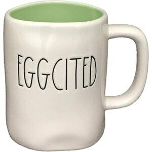 Rae Dunn Mug Rae Dunn EGGCITED Coffee Tea Mug Cup 18 Oz Ceramic Easter Magenta